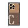 プレミアムパネル with MagSafe［ オリジナル - initial two tone - C brown ］