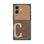 プレミアムパネル with MagSafe［ オリジナル - initial two tone - C brown ］