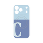 プレミアムパネル with MagSafe［ オリジナル - initial two tone - C blue ］