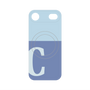 プレミアムパネル with MagSafe［ オリジナル - initial two tone - C blue ］
