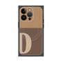 プレミアムパネル with MagSafe［ オリジナル - initial two tone - D brown ］