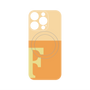 プレミアムパネル with MagSafe［ オリジナル - initial two tone - F orange ］