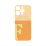 プレミアムパネル with MagSafe［ オリジナル - initial two tone - F orange ］