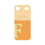 プレミアムパネル with MagSafe［ オリジナル - initial two tone - F orange ］