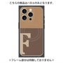プレミアムパネル with MagSafe［ オリジナル - initial two tone - F brown ］