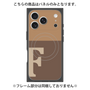 プレミアムパネル with MagSafe［ オリジナル - initial two tone - F brown ］