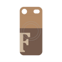 プレミアムパネル with MagSafe［ オリジナル - initial two tone - F brown ］