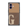 プレミアムパネル with MagSafe［ オリジナル - initial two tone - G brown ］