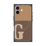 プレミアムパネル with MagSafe［ オリジナル - initial two tone - G brown ］