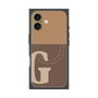 プレミアムパネル with MagSafe［ オリジナル - initial two tone - G brown ］