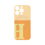 プレミアムパネル with MagSafe［ オリジナル - initial two tone - H orange ］