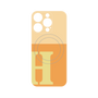 プレミアムパネル with MagSafe［ オリジナル - initial two tone - H orange ］