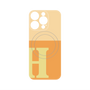 プレミアムパネル with MagSafe［ オリジナル - initial two tone - H orange ］