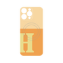 プレミアムパネル with MagSafe［ オリジナル - initial two tone - H orange ］