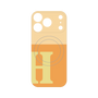 プレミアムパネル with MagSafe［ オリジナル - initial two tone - H orange ］