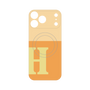 プレミアムパネル with MagSafe［ オリジナル - initial two tone - H orange ］