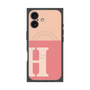 プレミアムパネル with MagSafe［ オリジナル - initial two tone - H pink ］