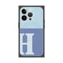 プレミアムパネル with MagSafe［ オリジナル - initial two tone - H blue ］