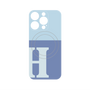 プレミアムパネル with MagSafe［ オリジナル - initial two tone - H blue ］