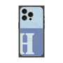 プレミアムパネル with MagSafe［ オリジナル - initial two tone - H blue ］