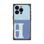 プレミアムパネル with MagSafe［ オリジナル - initial two tone - H blue ］