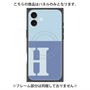 プレミアムパネル with MagSafe［ オリジナル - initial two tone - H blue ］
