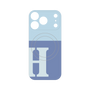 プレミアムパネル with MagSafe［ オリジナル - initial two tone - H blue ］