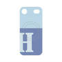プレミアムパネル with MagSafe［ オリジナル - initial two tone - H blue ］