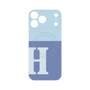 プレミアムパネル with MagSafe［ オリジナル - initial two tone - H blue ］