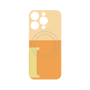 プレミアムパネル with MagSafe［ オリジナル - initial two tone - I orange ］