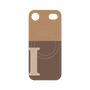 プレミアムパネル with MagSafe［ オリジナル - initial two tone - I brown ］