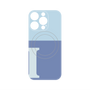 プレミアムパネル with MagSafe［ オリジナル - initial two tone - I blue ］