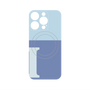 プレミアムパネル with MagSafe［ オリジナル - initial two tone - I blue ］