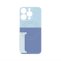 プレミアムパネル with MagSafe［ オリジナル - initial two tone - I blue ］