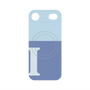 プレミアムパネル with MagSafe［ オリジナル - initial two tone - I blue ］