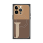 プレミアムパネル with MagSafe［ オリジナル - initial two tone - J brown ］