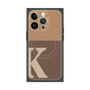 プレミアムパネル with MagSafe［ オリジナル - initial two tone - K brown ］