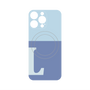 プレミアムパネル with MagSafe［ オリジナル - initial two tone - L blue ］