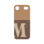 プレミアムパネル with MagSafe［ オリジナル - initial two tone - M brown ］