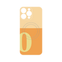 プレミアムパネル with MagSafe［ オリジナル - initial two tone - O orange ］