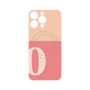 プレミアムパネル with MagSafe［ オリジナル - initial two tone - O pink ］