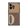 プレミアムパネル with MagSafe［ オリジナル - initial two tone - O brown ］