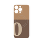 プレミアムパネル with MagSafe［ オリジナル - initial two tone - O brown ］