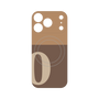プレミアムパネル with MagSafe［ オリジナル - initial two tone - O brown ］