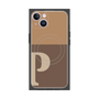 プレミアムパネル with MagSafe［ オリジナル - initial two tone - P brown ］