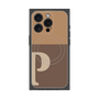 プレミアムパネル with MagSafe［ オリジナル - initial two tone - P brown ］