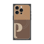 プレミアムパネル with MagSafe［ オリジナル - initial two tone - P brown ］