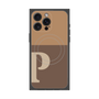 プレミアムパネル with MagSafe［ オリジナル - initial two tone - P brown ］