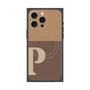 プレミアムパネル with MagSafe［ オリジナル - initial two tone - P brown ］