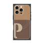 プレミアムパネル with MagSafe［ オリジナル - initial two tone - P brown ］
